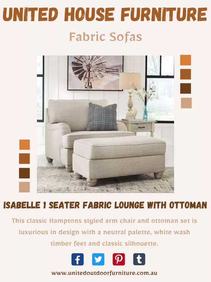 united house furniture fabric sofas