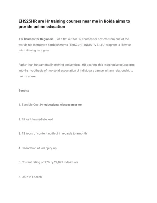 ehs25hr are hr training courses near me in noida