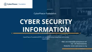 cyberpeace foundation