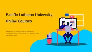 Explore PLU Online Courses With SkillUp Online