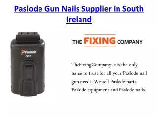 Paslode Gun Nails Supplier in South Ireland