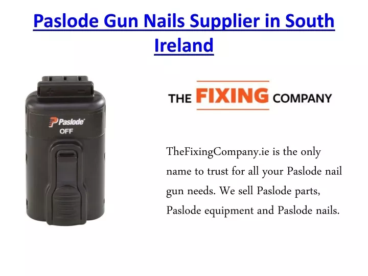 paslode gun nails supplier in south ireland