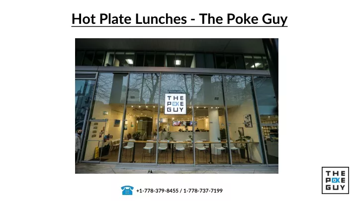hot plate lunches the poke guy