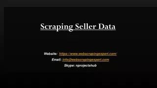 scraping seller data