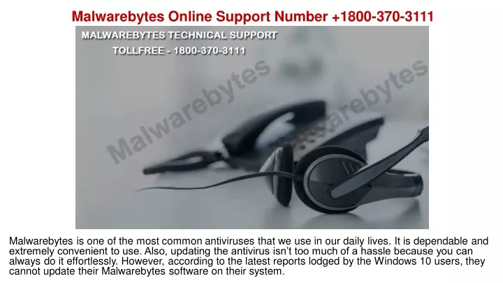 malwarebytes online support number 1800 370 3111