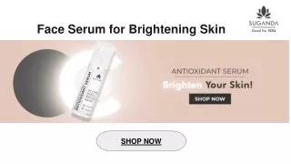 Face Serum for Brightening and Glowing Skin