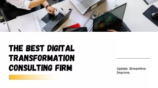 The Best Digital Transformation Consulting Firm