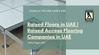 Raised Floors in UAE  Raised Access Flooring Companies in UAE