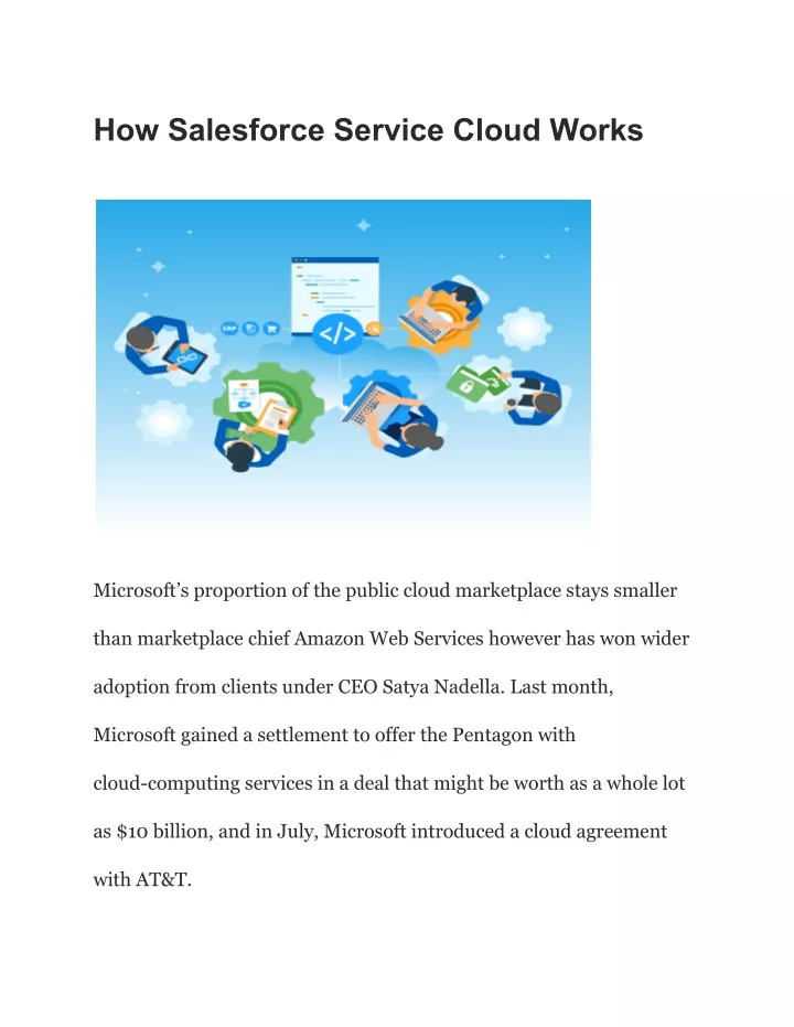 how salesforce service cloud works