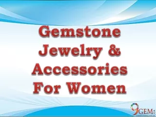 Gemstones Jewellery & Accessories for Womens