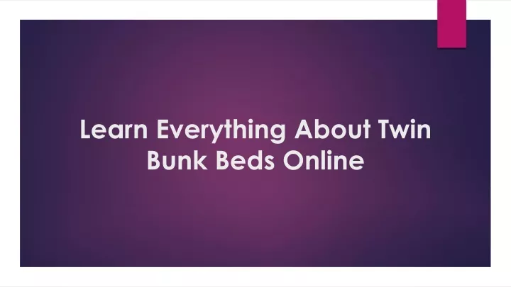 learn everything about twin bunk beds online