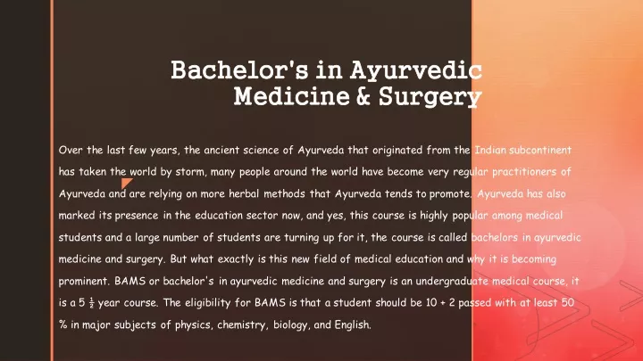 bachelor s in ayurvedic bachelor s in ayurvedic