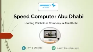 Speed Computer Abudhabi