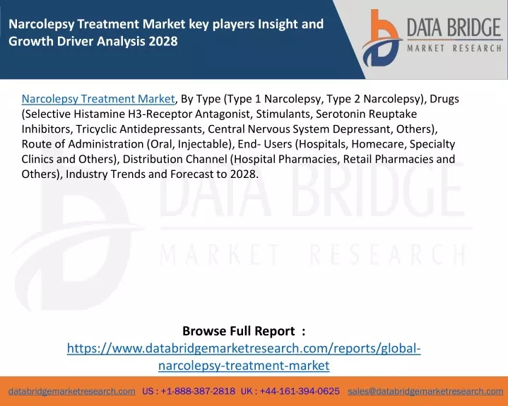 narcolepsy treatment market key players insight