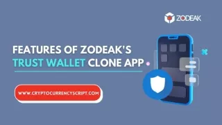 Features Of Zodeak's Trust Wallet Clone App