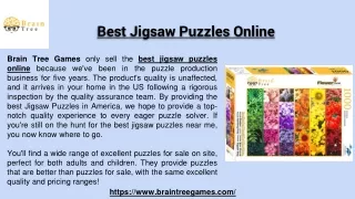 Best Jigsaw Puzzles Online