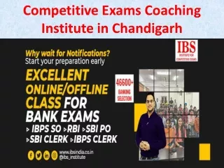 Competitive Exams Coaching Institute in Chandigarh