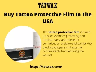 Buy Tattoo Protective Film In The USA