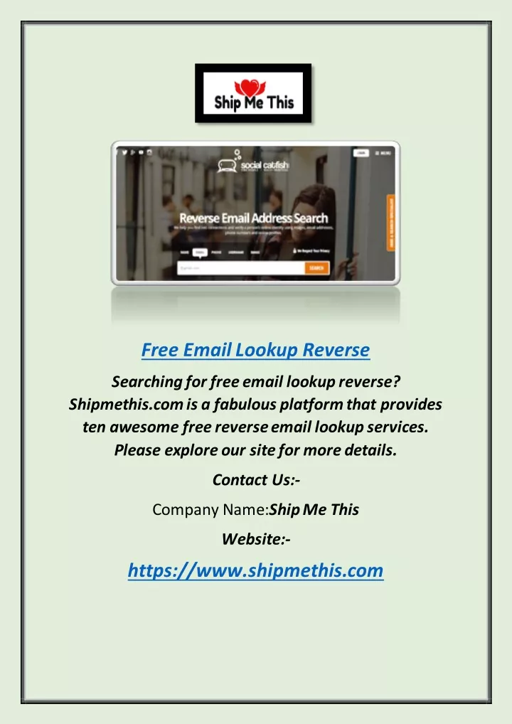 free email lookup reverse