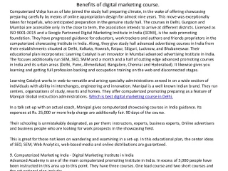 benefits of digital marketing course
