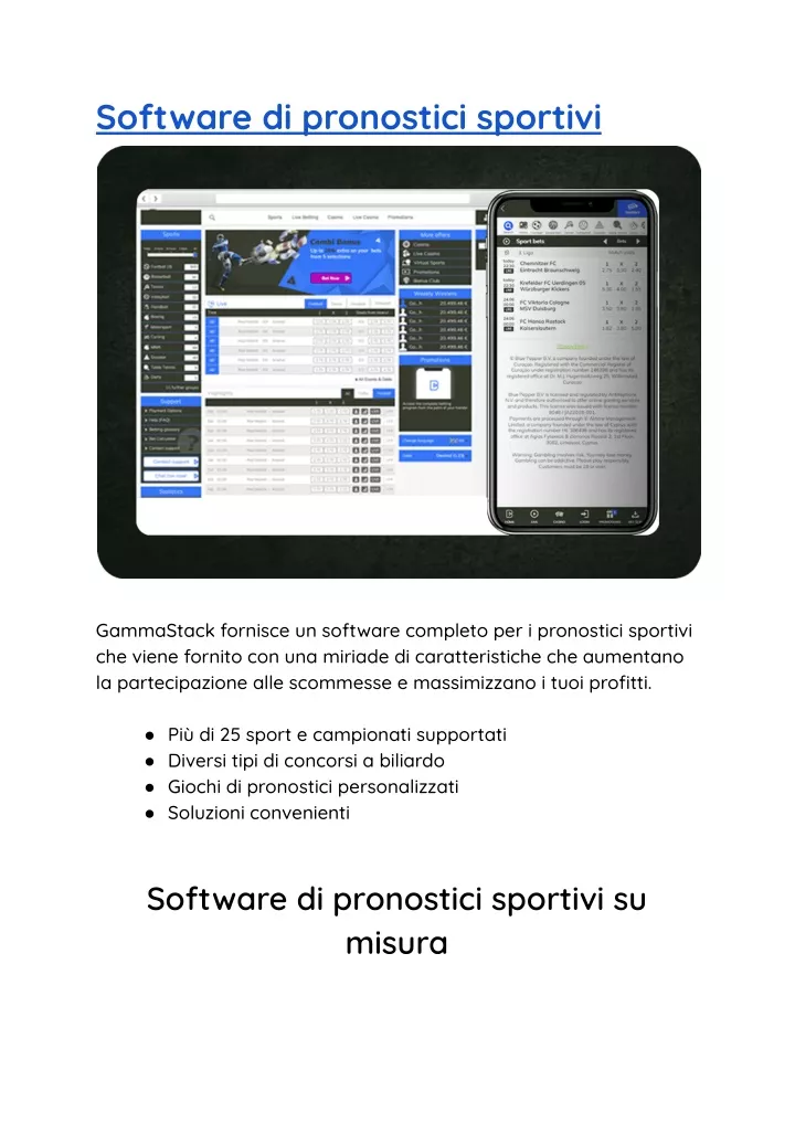 software di pronostici sportivi