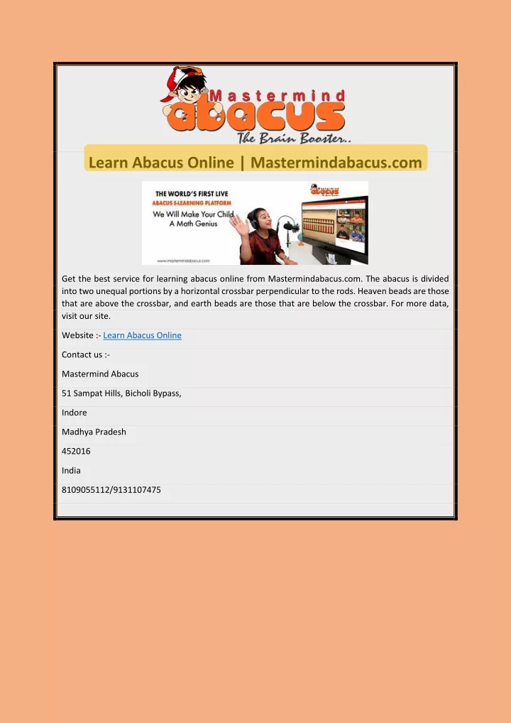 learn abacus online mastermindabacus com