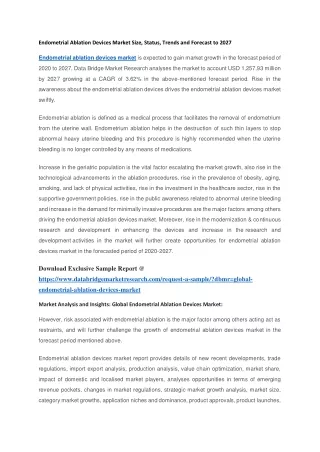 endometrial ablation devices market size status