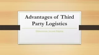Advantages of Third Party Logistics