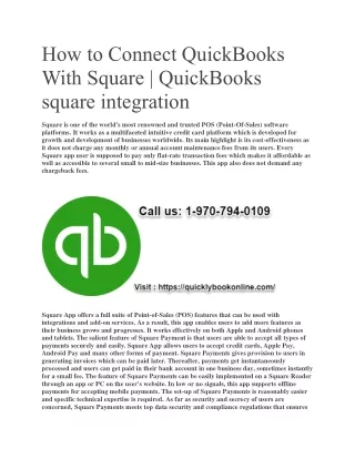 how to connect quickbooks with square quickbooks