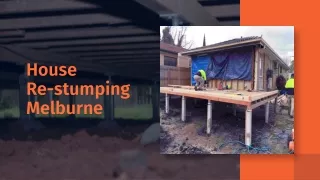 House Restumping Melbourne