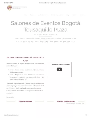 Salones De Eventos Bogotá - Teusaquillo Plaza