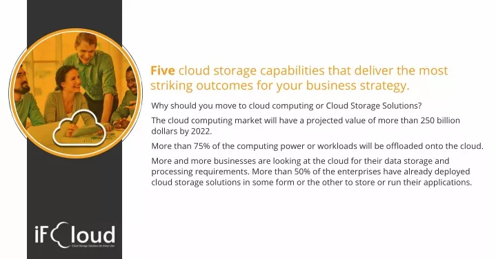 five cloud storage capabilities that deliver