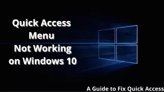 quick access quick access quick access menu menu