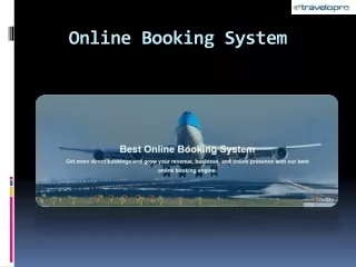 online booking system