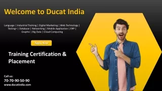welcome to ducat india
