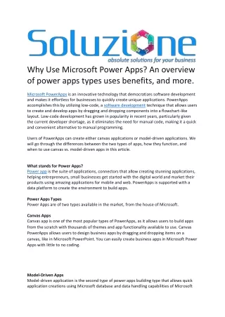 why use microsoft power apps an overview of power