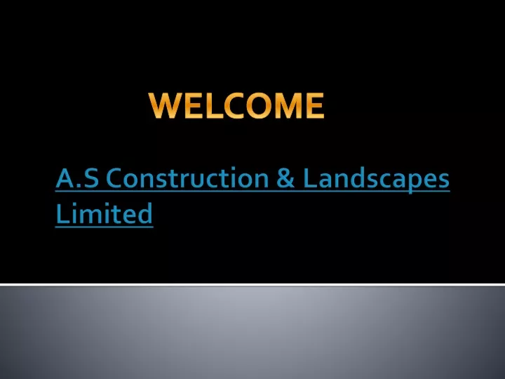 a s construction landscapes limited