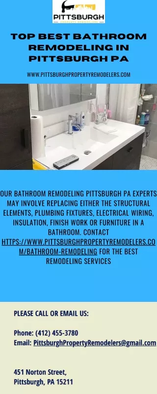 Top Best Bathroom Remodeling in Pittsburgh PA