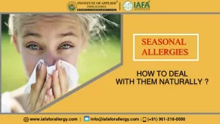 Seasonal Allergies How To Deal With Them Naturally?