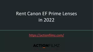 Rent Canon EF Prime Lenses in 2022