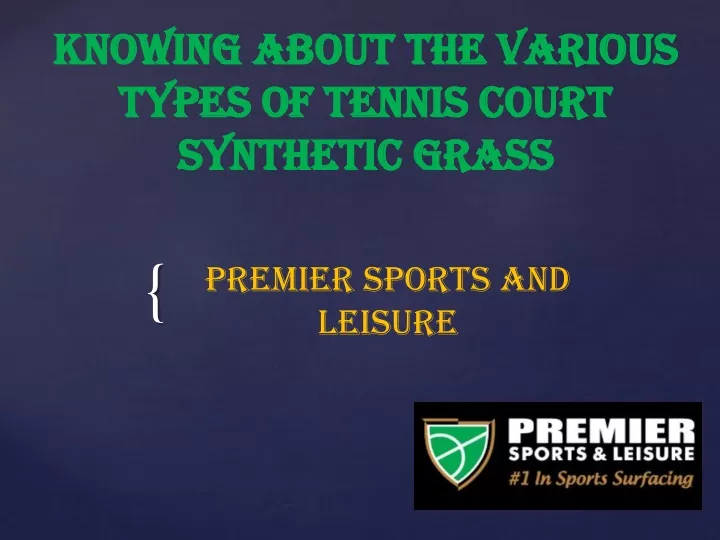 knowing about the various types of tennis court