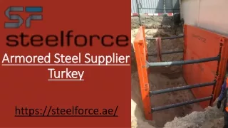 Armored Steel Supplier in Turkey - Steelforce