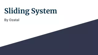 sliding system
