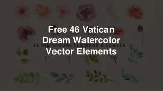 Floral Watercolor Vectors