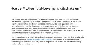 Mcafee Bellen