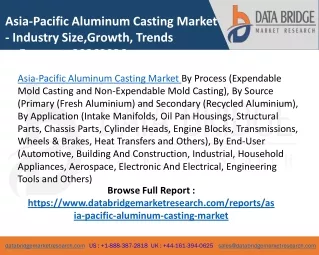 Asia-Pacific Aluminum Casting Market