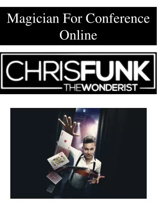 magician for conference online