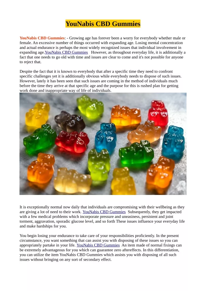 younabis cbd gummies