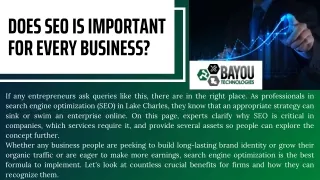 does seo is important for every business
