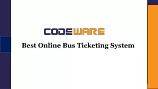 Best Online Bus Ticketing System